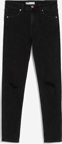 Bershka Jeans in Black: front