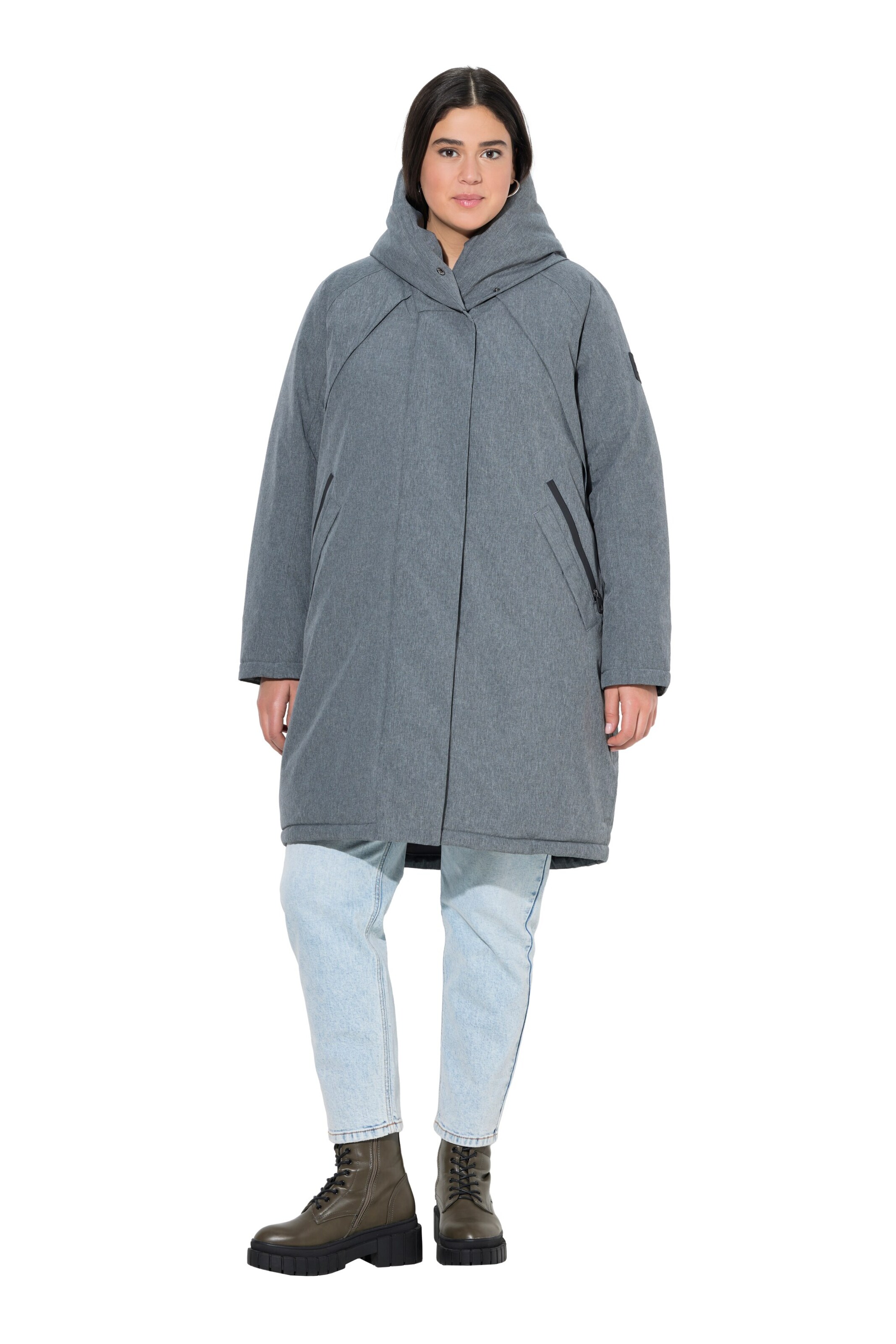 Ulla Popken Winter Coat in Grey