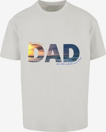 Maglietta 'For The Best Dad Heavy' di Merchcode in grigio: frontale