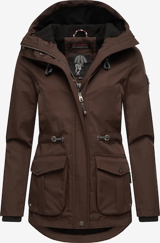 MARIKOO Between-seasons parka 'Babetaa' in Brown