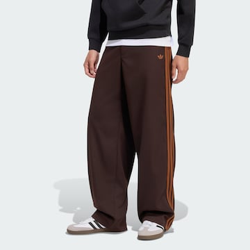 ruda ADIDAS ORIGINALS Standartinis Kelnės 'Firebird': priekis