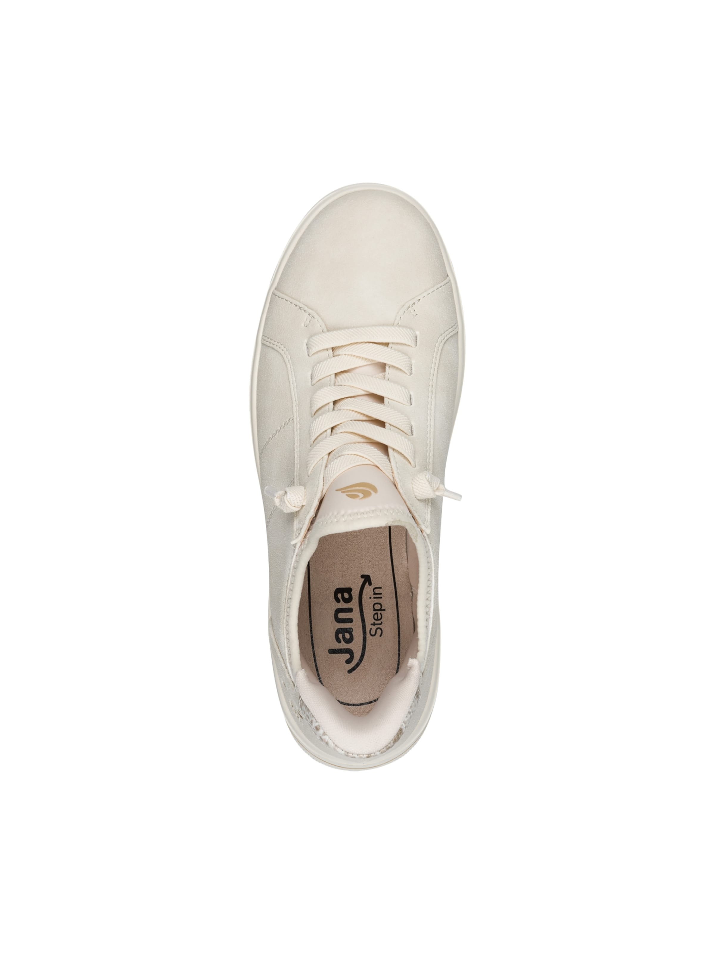 JANA Sportlicher Schnürschuh 'Tamaris Schnür-Sneaker'‌‌‌‌‌‌‌‌ in Beige
