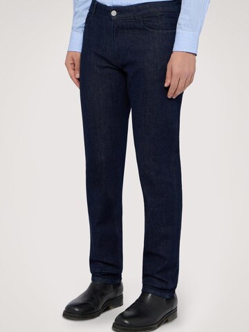 Trussardi Slimfit Jeans in Blauw: voorkant