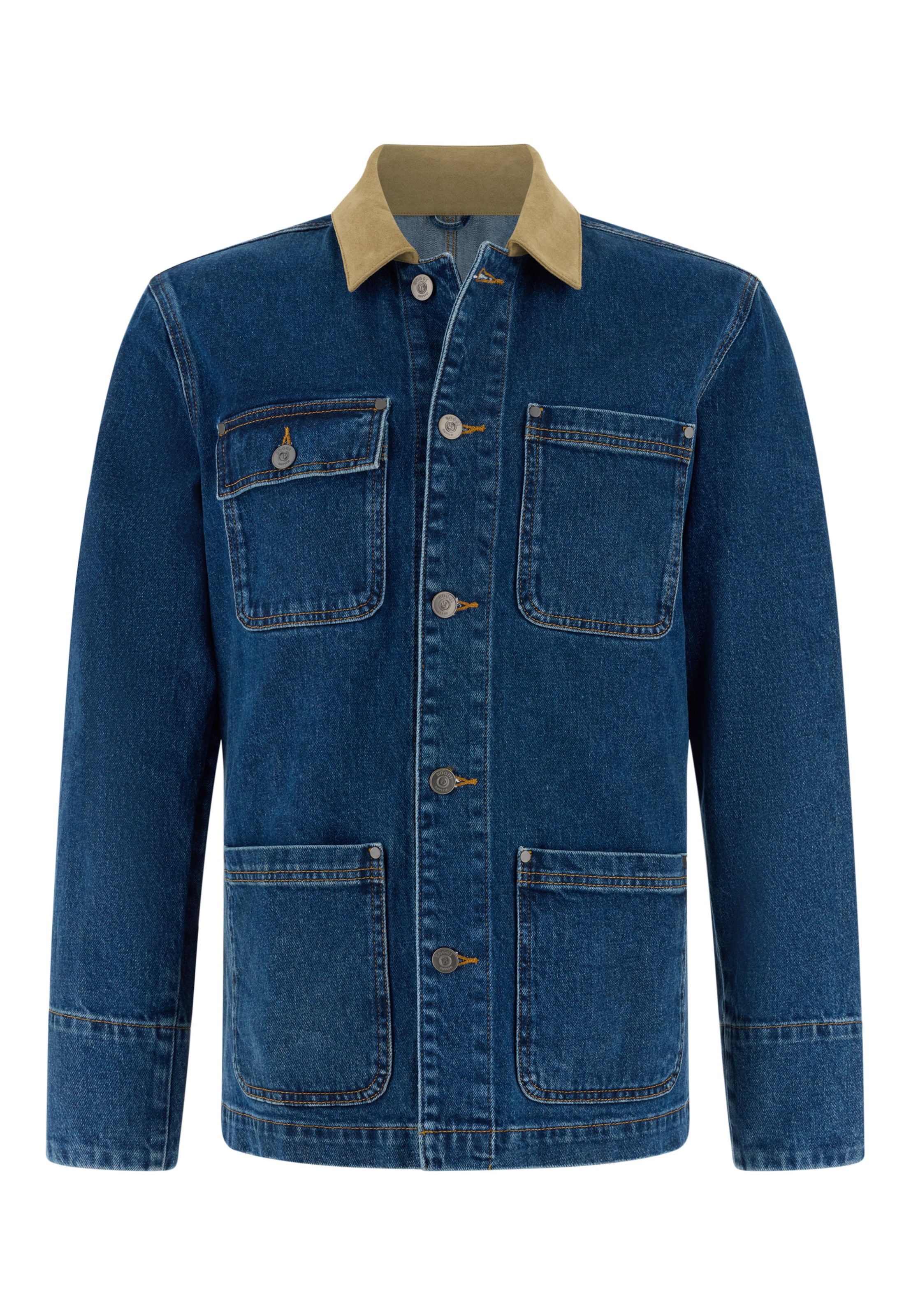 Boggi Milano Between-Season Jacket in Blue: front