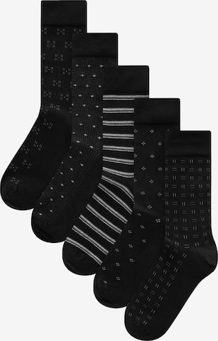 Next Socks in Black: front