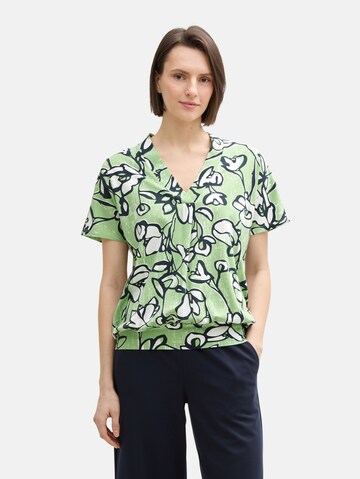 TOM TAILOR Shirt in Grün: Vorderseite