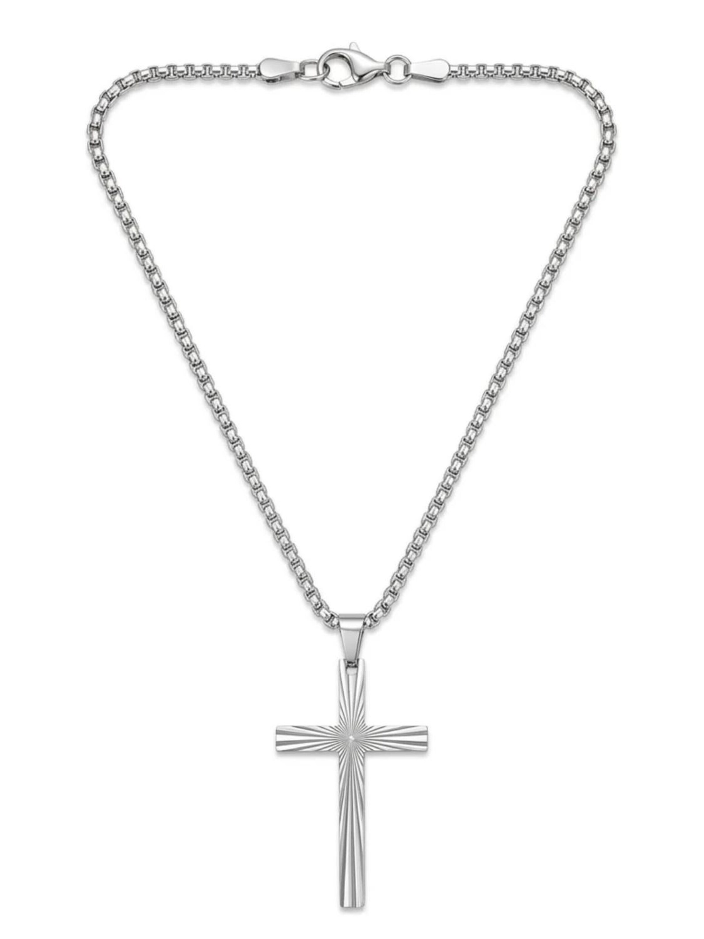 Eternal Ketting 'Christus' in Zilver: voorkant