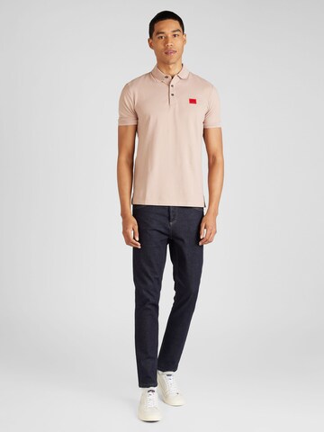 HUGO Poloshirt 'Dereso232' in Beige