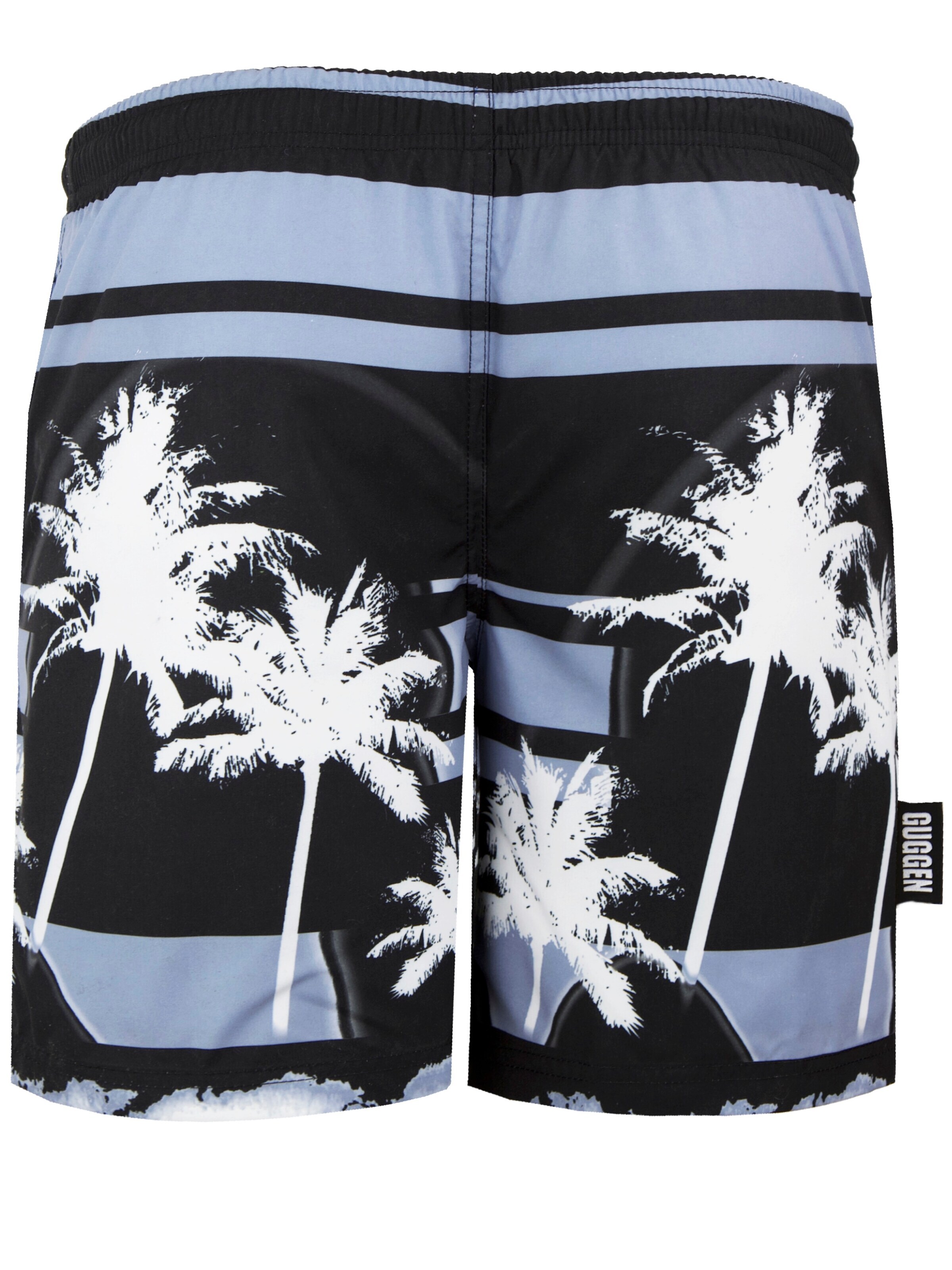 Guggen Mountain Badeshorts 'Boardshorts 2148'‌‌‌‌‌‌‌‌‌‌ in Schwarz