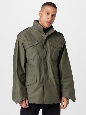 Veste mi-saison ALPHA INDUSTRIES en vert : devant