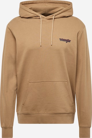 Felpa di WRANGLER in marrone: frontale