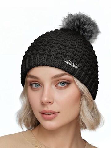 Neverless Beanie '1978' in Black: front