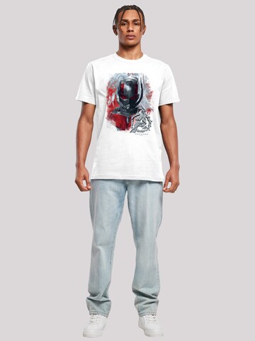 T-Shirt 'Marvel Avengers Endgame Ant-Man Brushed' F4NT4STIC en blanc