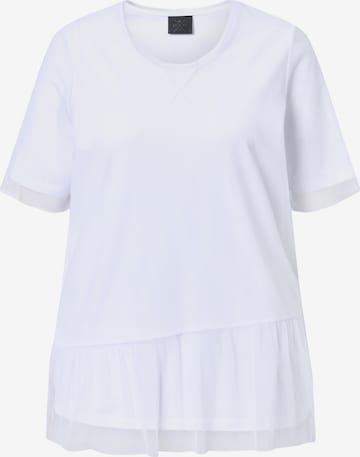 Ulla Popken Shirt in Wit: voorkant