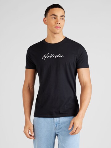 T-Shirt HOLLISTER en noir : devant