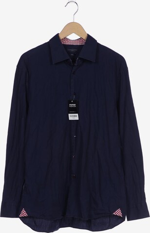 Tommy Hilfiger Tailored Button Up Shirt in XXL in Blue: front