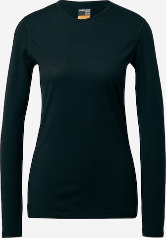 ICEBREAKER - Camiseta funcional 'Oasis' en negro: frente