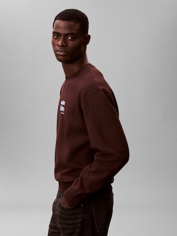 Calvin Klein Μπλούζα φούτερ σε καφέ