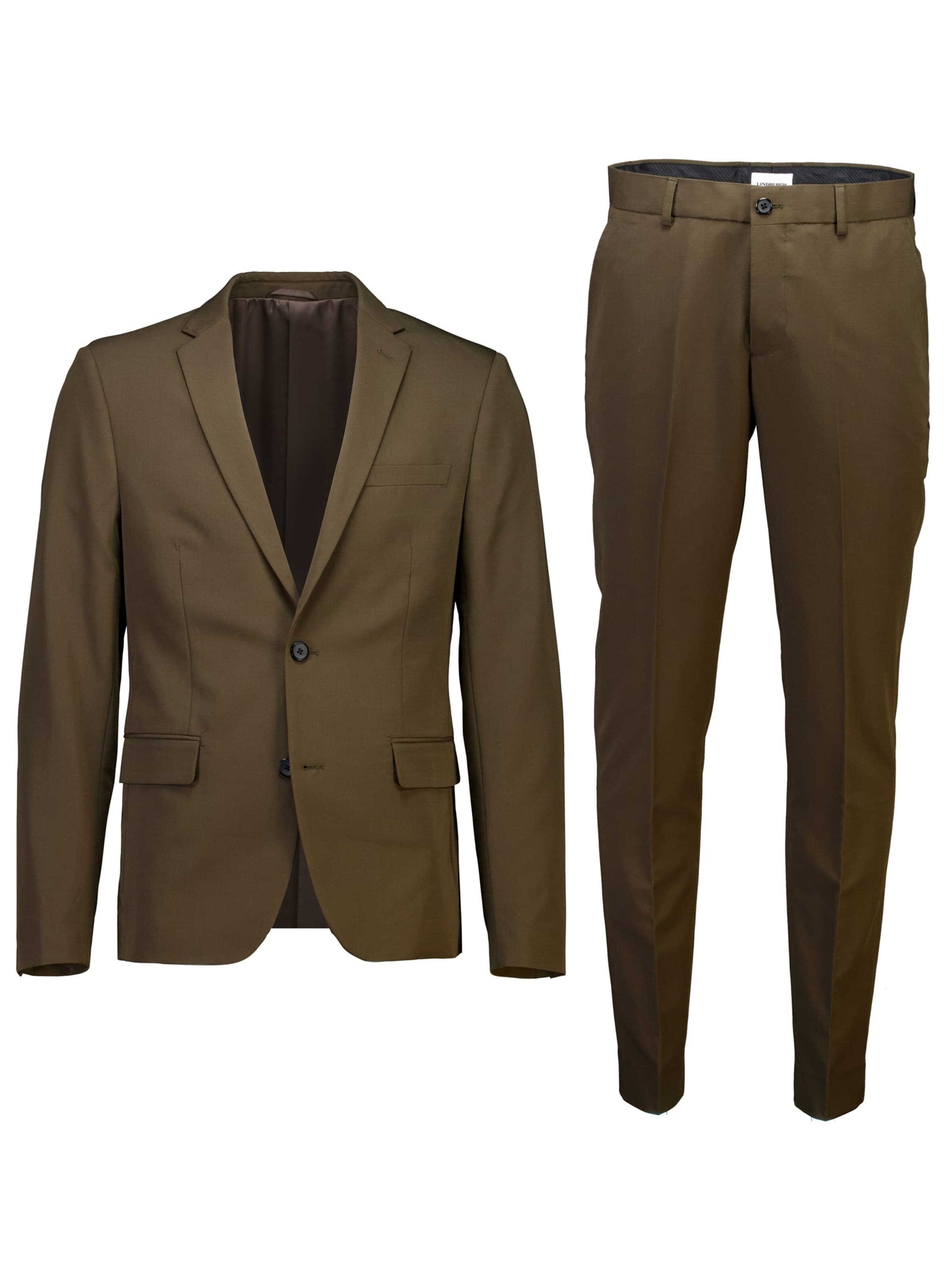 Lindbergh Regular Suit in Brown: front