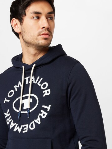 Sweat-shirt TOM TAILOR en bleu