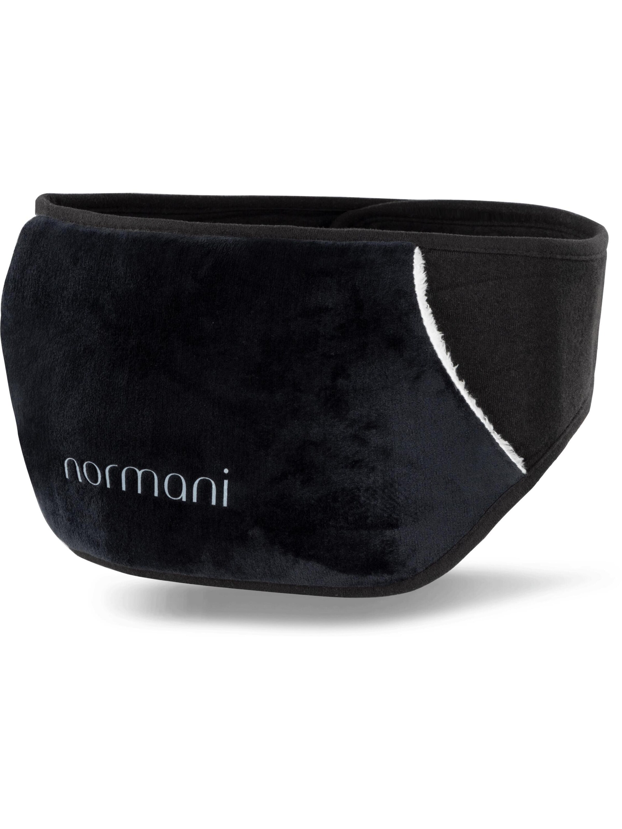normani Wärmflasche mit Gürtel und Bezug in Schwarz
