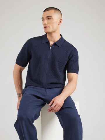 NN07 Regular Fit Paita 'Gustav' värissä sininen: etupuoli
