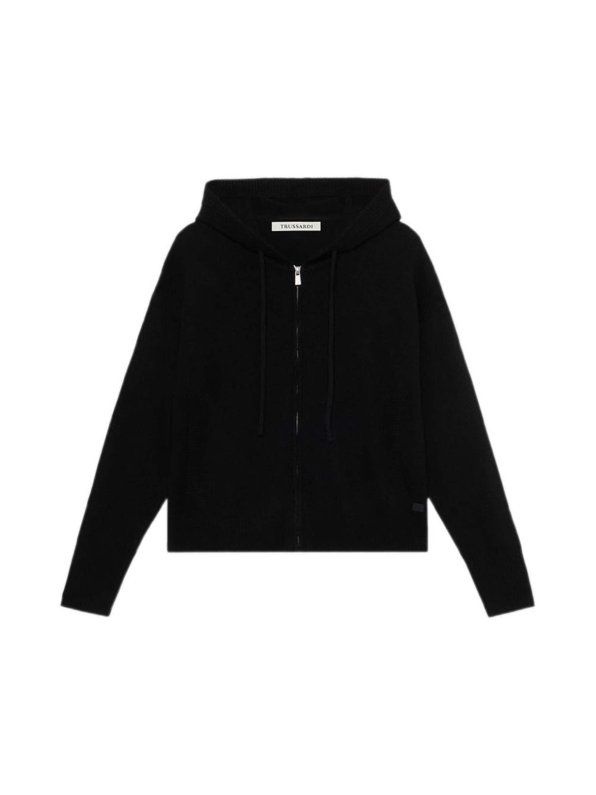 Trussardi Gebreid vest in Zwart: voorkant
