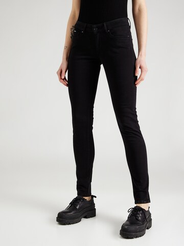 Skinny Jeans de la Pepe Jeans pe negru: față