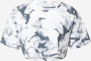 Calvin Klein Jeans Shirt 'MARBLE' in Grau: front