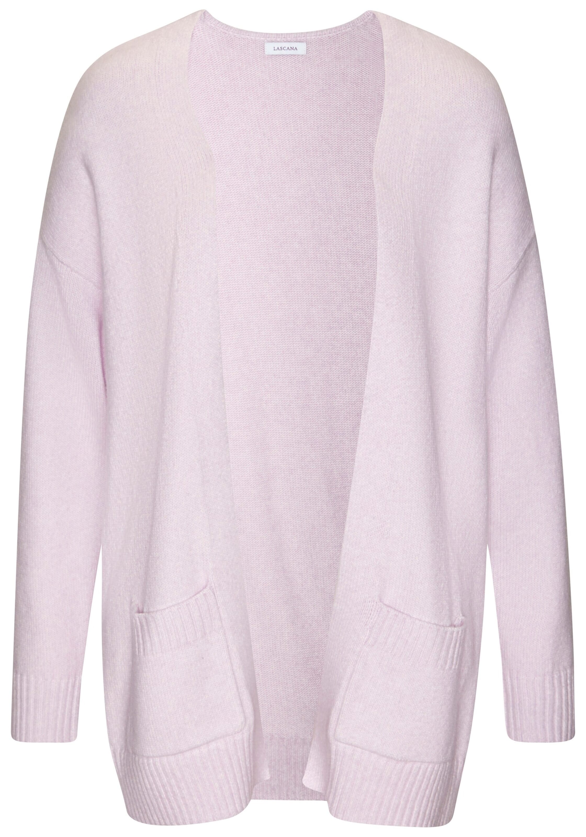 VIVANCE Вязаная кофта в Лиловый: спереди