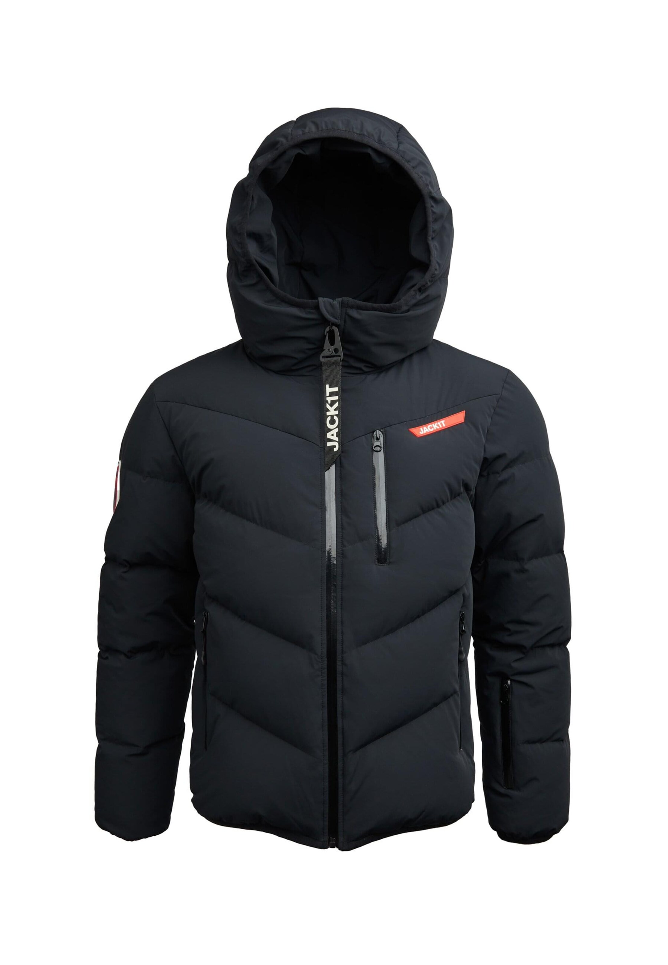 JACK1T Winter jacket in Black: front