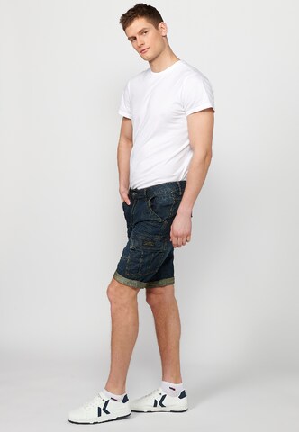 Slimfit Jeans cargo di KOROSHI in blu