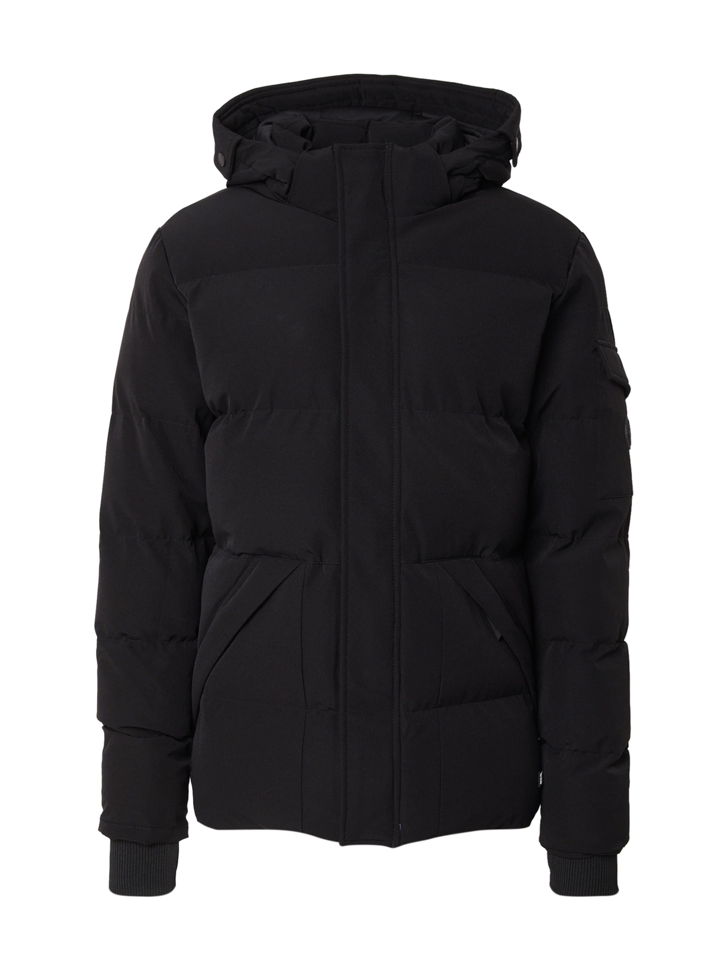 Cars JeansZimska jakna 'CAMDEN' - crna boja: prednji dio