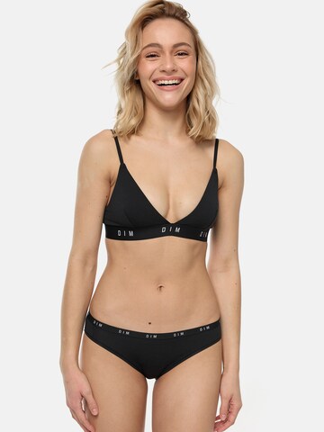 Triangle Soutien-gorge DIM en noir : devant