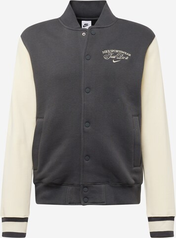 Nike Sportswear - Chaqueta de entretiempo 'VARSITY' en gris: frente