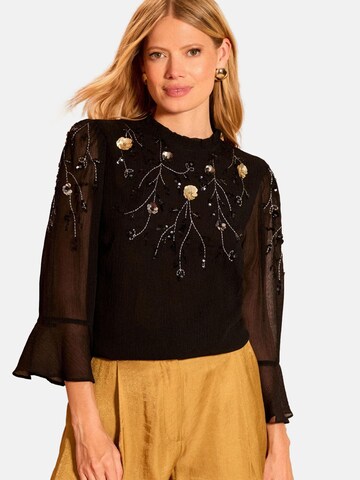 love & roses Blouse in Black: front