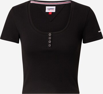 Tommy Jeans T-Shirt in Schwarz: predná strana