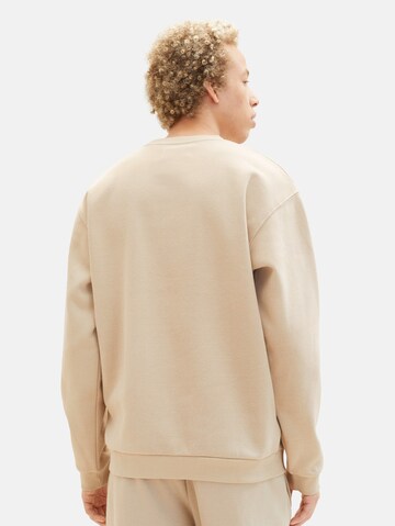 TOM TAILOR DENIM Sweatshirt in Beige