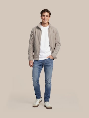 TENSON Gebreid vest in Grijs