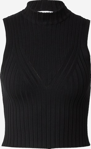 EDITED Knitted Top 'Lynara' in Black: front