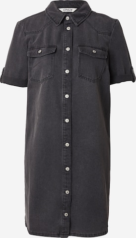 Robe-chemise 'ONLLISA' ONLY en noir : devant