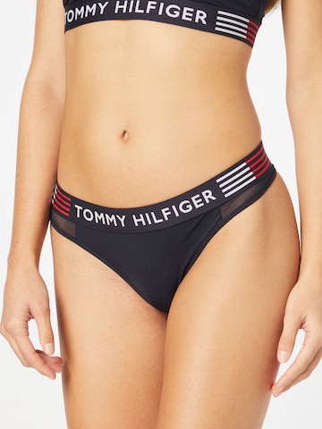 Tommy Hilfiger Underwear Стринг в синьо: отпред