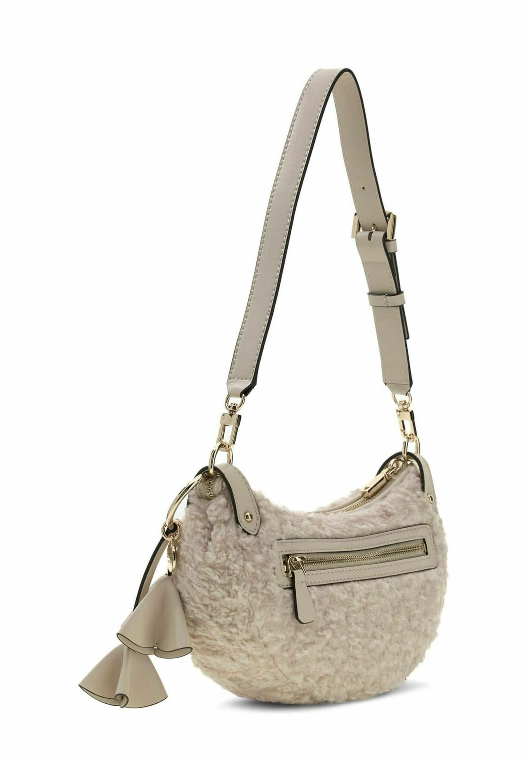 GUESS Schultertasche 'KATIE' in Beige