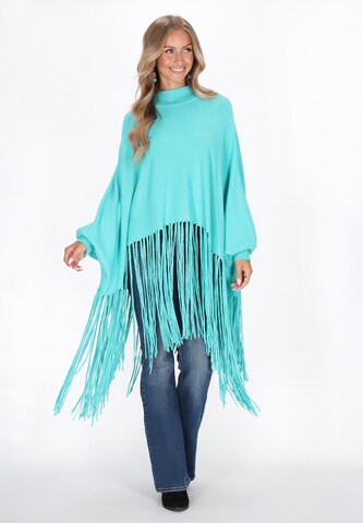 IZIA Oversized trui in Blauw: voorkant