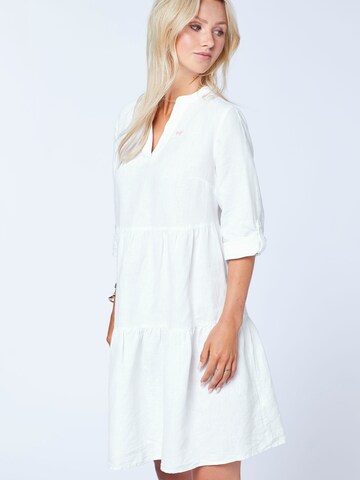 Polo Sylt Shirt Dress in White: front