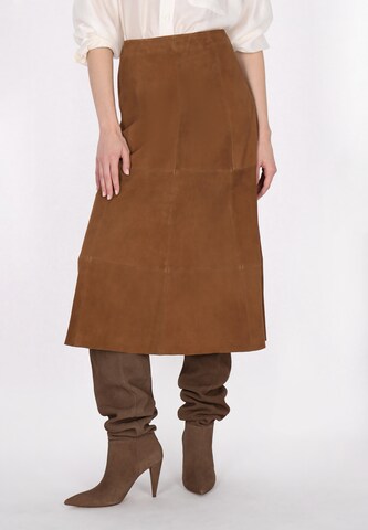 DreiMaster Vintage Rok in Bruin: voorkant