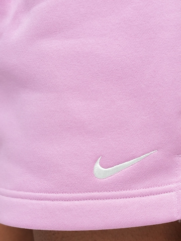 Nike Sportswear Обычный Штаны 'PHNX FLC' в Ярко-розовый