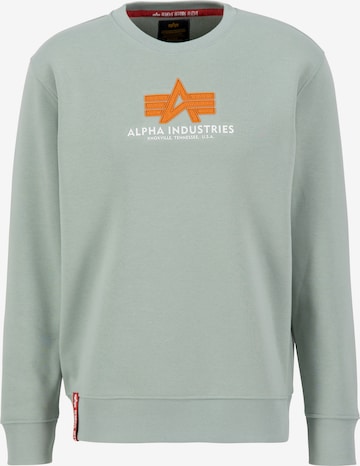 ALPHA INDUSTRIES Sweatshirt in Green: front