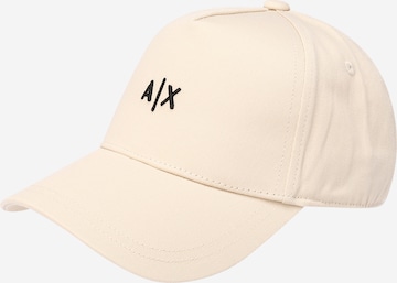 Casquette ARMANI EXCHANGE en beige : devant