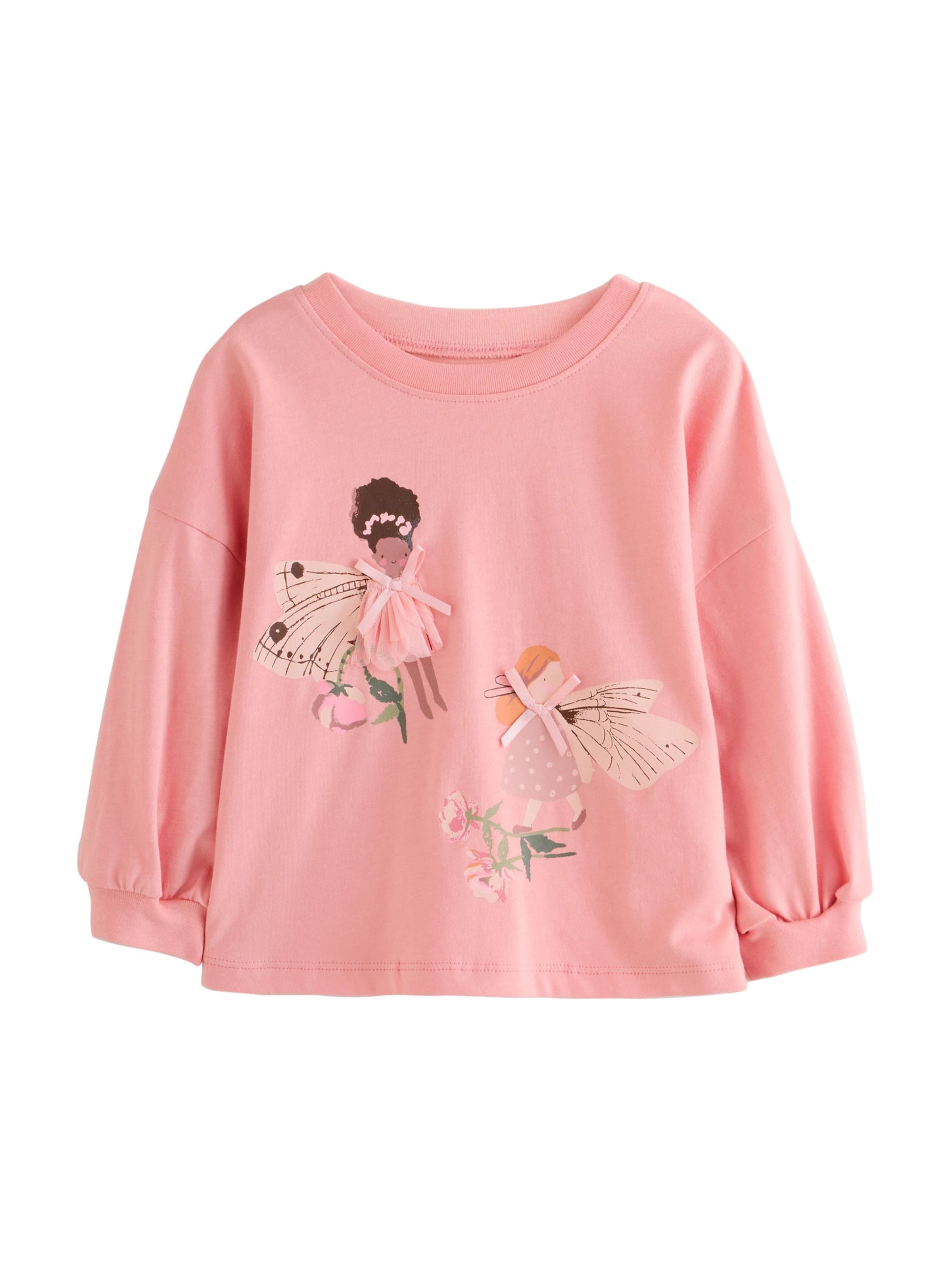 Next Camiseta en beige claro / marrón / rosa / talco, Vista del producto